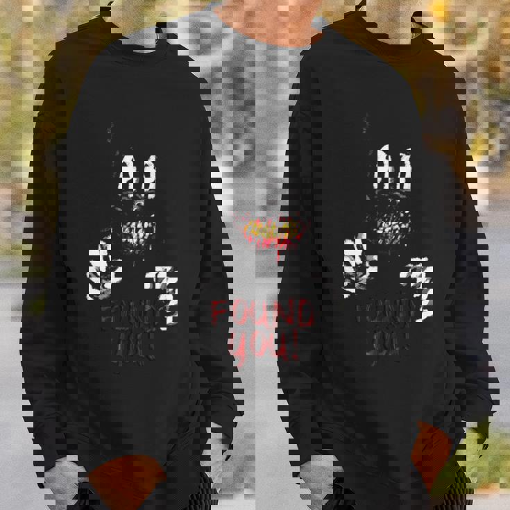 カートゥーン キャット 不気味なホラー トリック・オア・トリート 長袖tシャツ スウェットシャツ 彼への贈り物