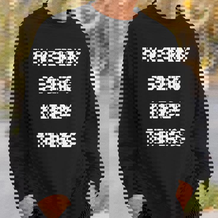 カービィのことをやってるカービィだよ 長袖tシャツ スウェットシャツ 彼への贈り物