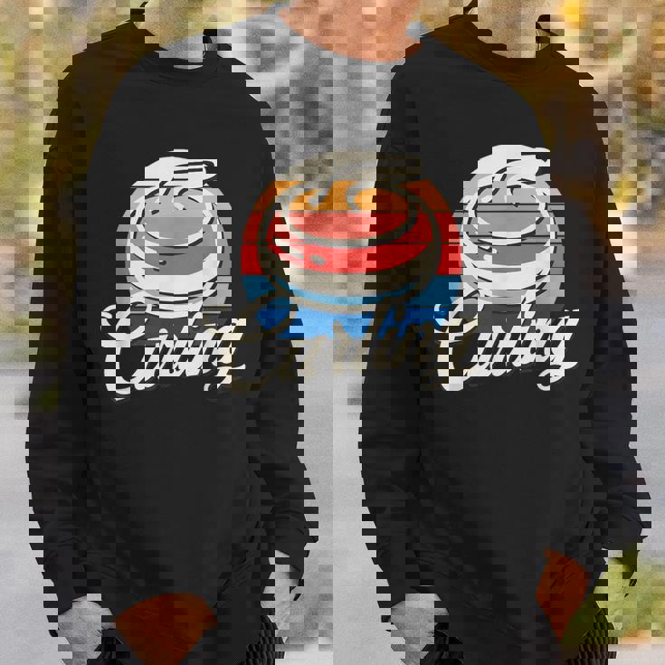 カーリング レトロ ヴィンテージ カーリングストーン スウェットシャツ 彼への贈り物