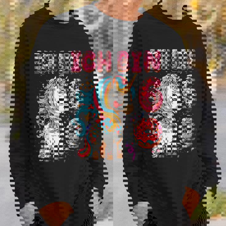 キッズ Kinder Ich Binchon 6 誕生日 ユニコーン 6歳 スウェットシャツ 彼への贈り物