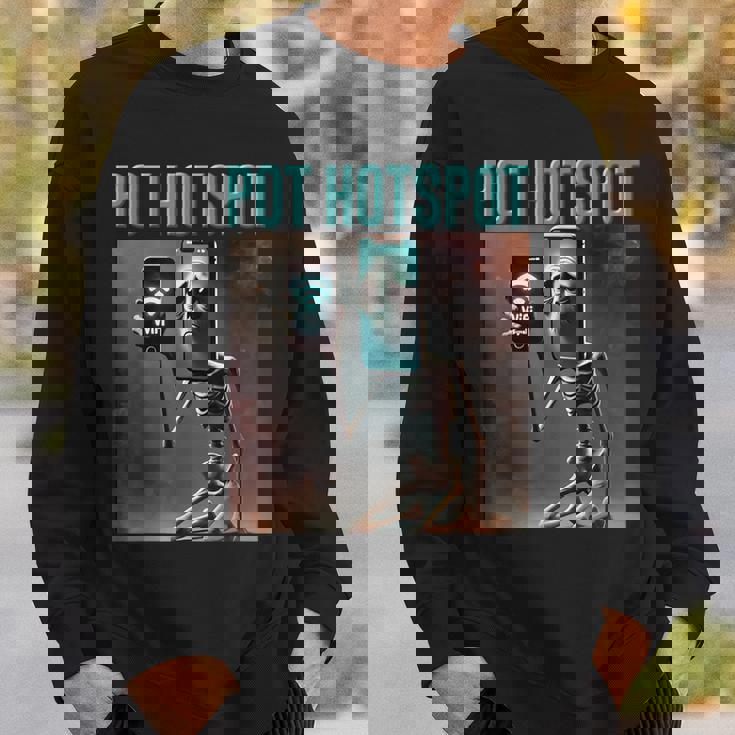 キッズ トレンド ミーム ブレイン ロート イタリアン ポット ホットスポット スケルトン スウェットシャツ 彼への贈り物