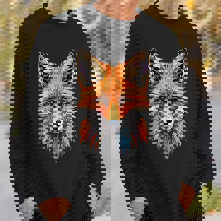 キツネのモチーフ キツネが大好き 赤いキツネ 小さなキツネが大好き スウェットシャツ 彼への贈り物