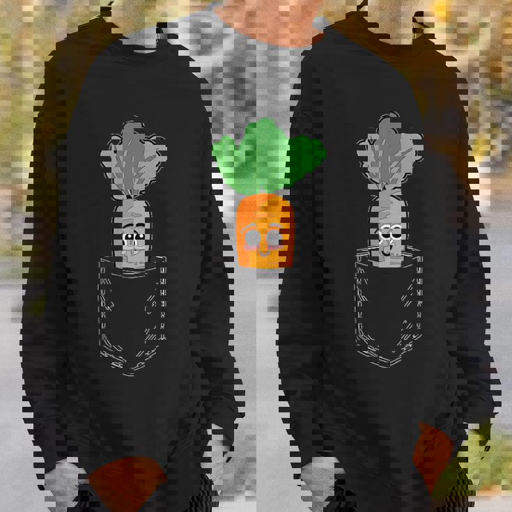 キャロットポケット おもしろキャロットインポケット スウェットシャツ 彼への贈り物