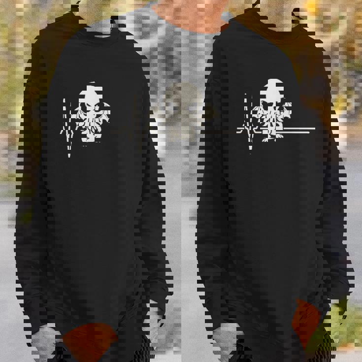 クトゥルフ ハートビート キュート コズミックホラー クトゥルフ 心電図 スウェットシャツ 彼への贈り物