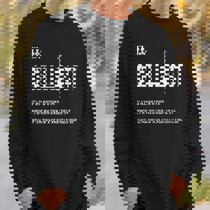 クラシック音楽 音楽好き チェロ好き おもしろ チェリスト チェロ奏者 チェロ ジョーク スウェットシャツ 彼への贈り物