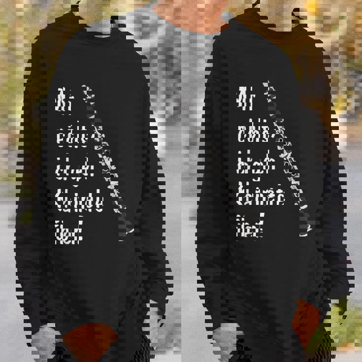 クラリネット クラリネット 楽器のことわざ スウェットシャツ 彼への贈り物