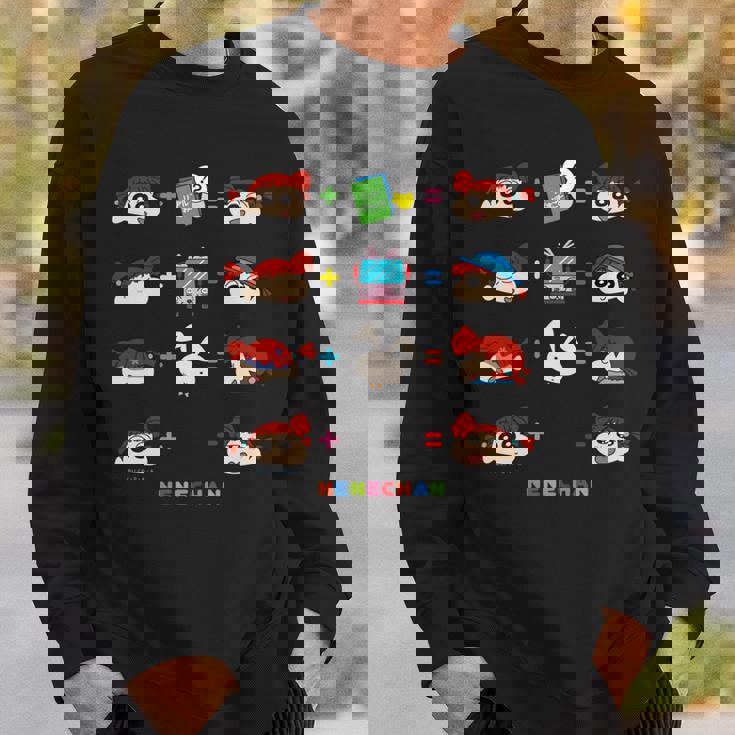 クレヨンしんちゃん 〇＋〇＝？ ネネちゃんver 長袖tシャツ スウェットシャツ 彼への贈り物