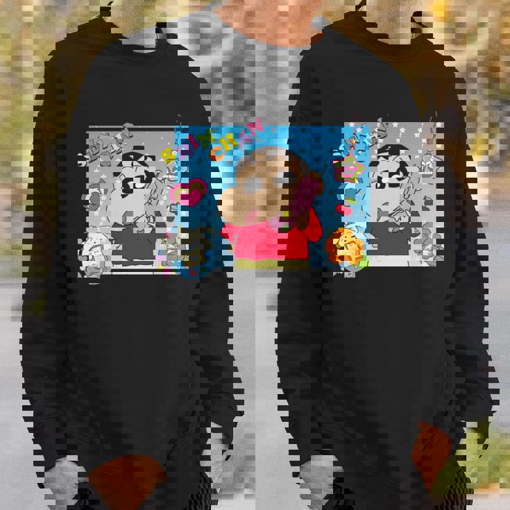クレヨンしんちゃん 平成ごっこ しんちゃん 長袖tシャツ スウェットシャツ 彼への贈り物