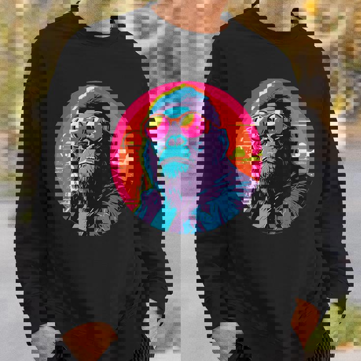 クールゴリラ サングラス付き サンセット ゴリラ スウェットシャツ 彼への贈り物