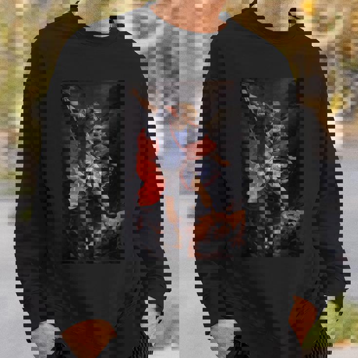 グイド・レーニによるサタンを倒した大天使ミカエル1635 スウェットシャツ 彼への贈り物