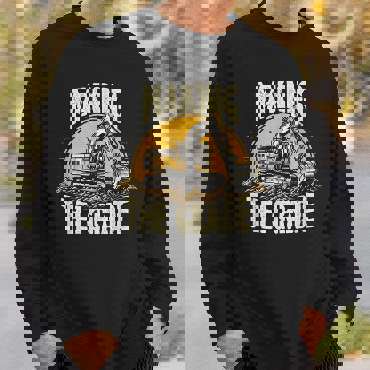 グレードトラックホー掘削機グレーディング請負業者を作る スウェットシャツ 彼への贈り物