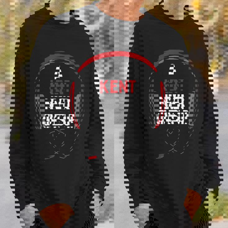 ゲーム用引用句「A Kent Never Gives Up」ヘッドセット パーソナライズ スウェットシャツ 彼への贈り物