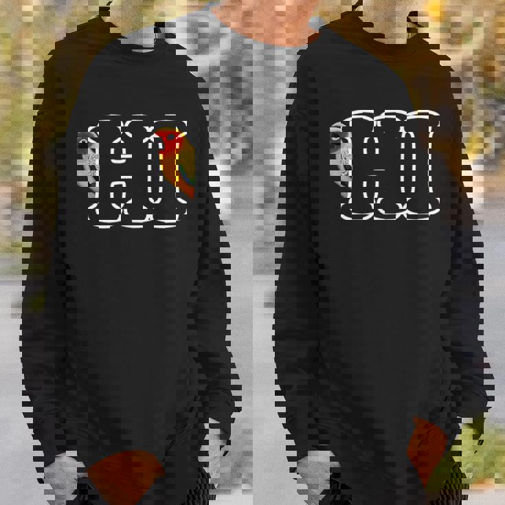 コガネメキシコインコ Hi 鳥 動物 図 バードウォッチング 贈り物 鳥類学者 生物学者 自然科学 スウェットシャツ 彼への贈り物