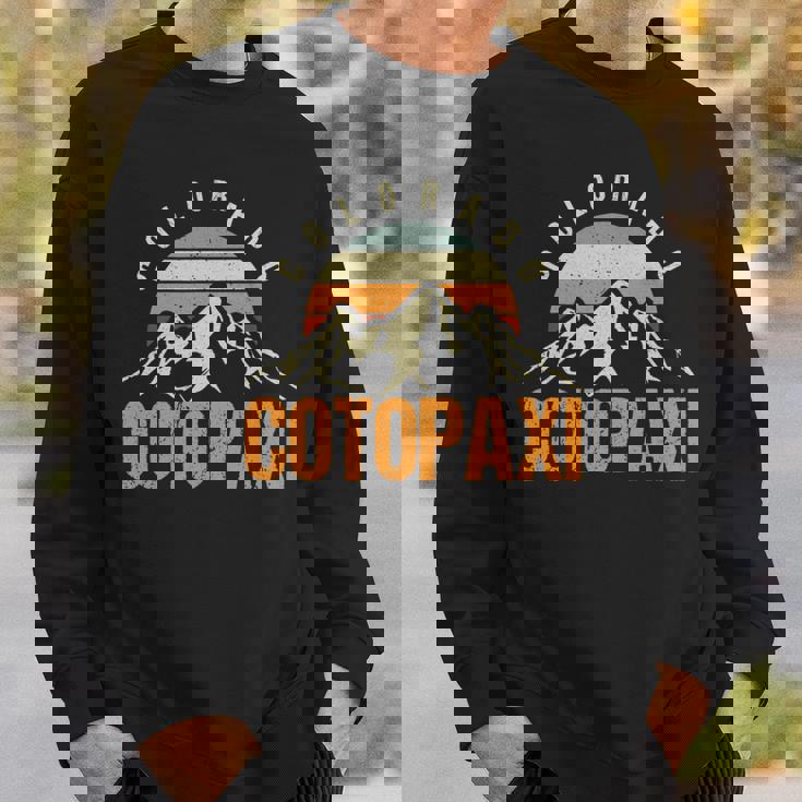 コロラド コトパクシ ヴィンテージ 山岳 ハイキング 野生動物 コロラド 長袖tシャツ スウェットシャツ 彼への贈り物