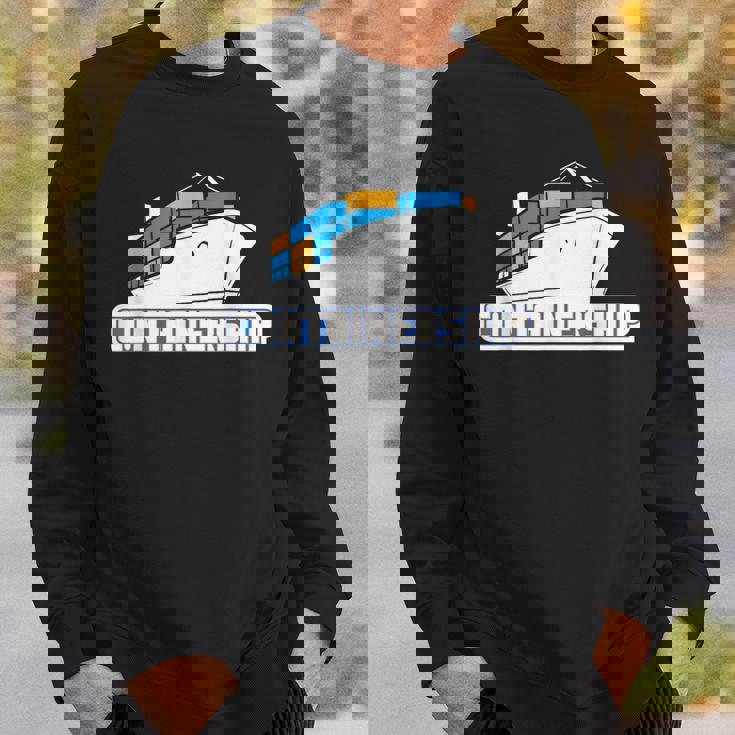 コンテナシップ船 船長 船員 船員 マリナー 船員 船員 スウェットシャツ 彼への贈り物