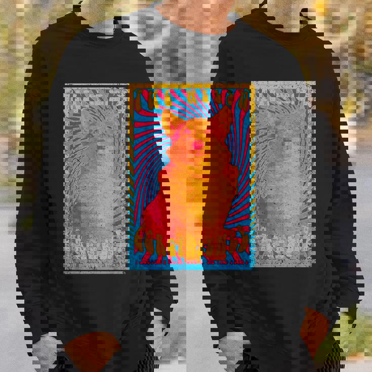 コーギードッグファニーサイケデリック1960年代ウェルシュコーギーペンブローク スウェットシャツ 彼への贈り物