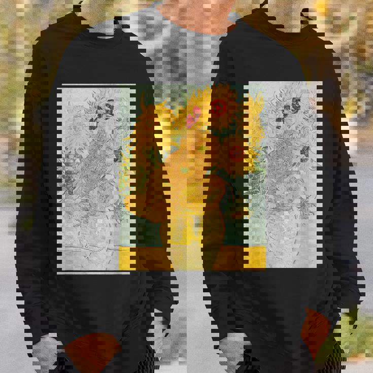 ゴッホのひまわりアートアーティスト向け スウェットシャツ 彼への贈り物