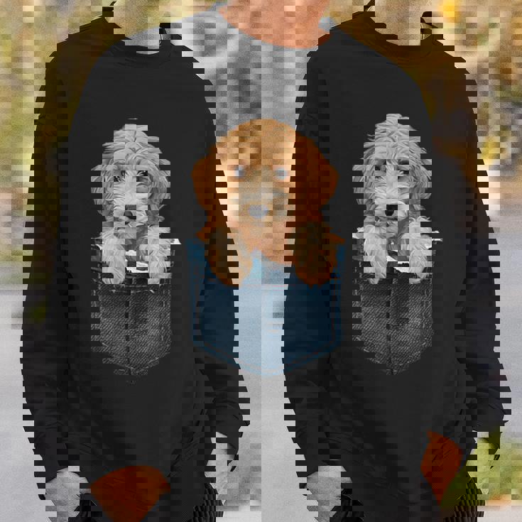 ゴールデンドゥードル 子犬 バッグ かわいい 犬 スウェットシャツ 彼への贈り物