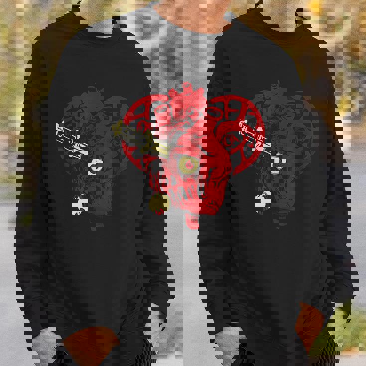 サイコビリー ホラー パンクロック Hr アンデッドハート スウェットシャツ 彼への贈り物