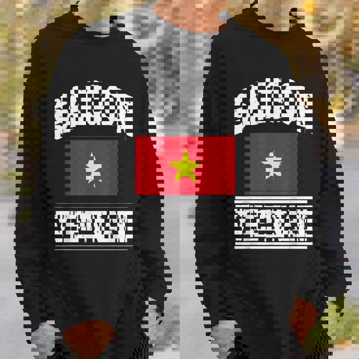 サイゴン ベトナム ホーチミン市 お土産 ベトナム国旗 スウェットシャツ 彼への贈り物