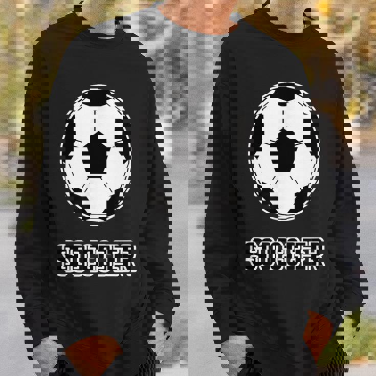 サッカー（サッカー部）Soccer 部活 クラブ【サッカーボール】スポーツ フットボール グッズ ウェア イラスト スウェットシャツ 彼への贈り物