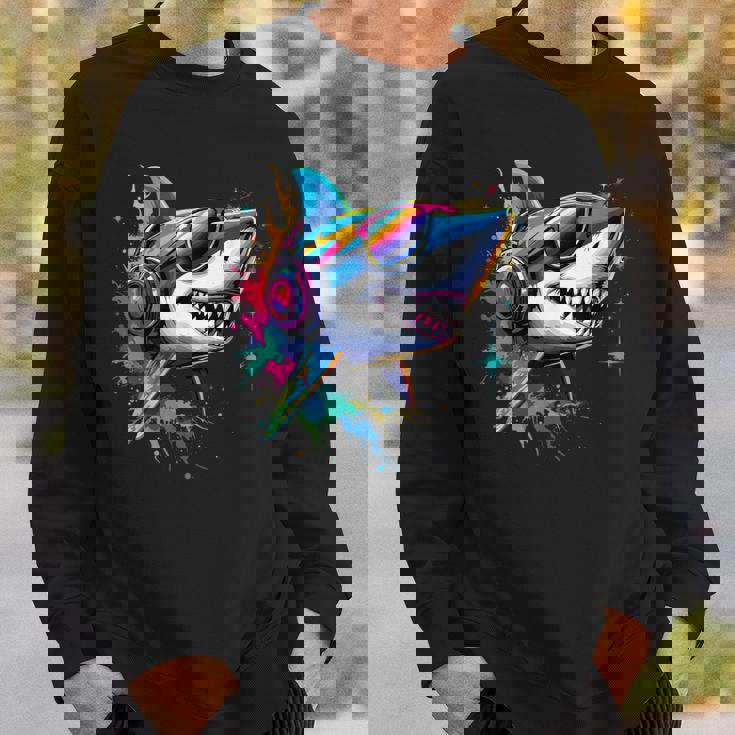 サメのモチーフ サメ タイガーシャーク オグロメジロザメ ホオジロザメ スウェットシャツ 彼への贈り物