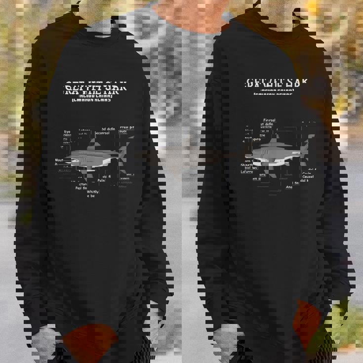 サメの解剖学解剖学者 スウェットシャツ 彼への贈り物