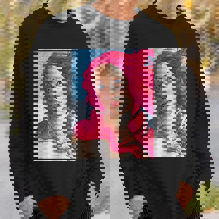 サンドロ・ボッティチェリ作 ピンクの髪の金星 スウェットシャツ 彼への贈り物