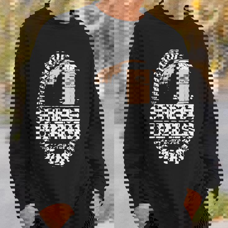 サンライズ エクスプレス トレイン 日本 東京 出雲 サンライズ 出雲 電車 スウェットシャツ 彼への贈り物