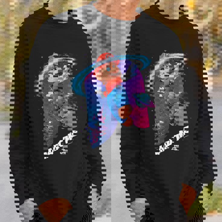 ザ・スーパーマリオギャラクシー・ムービー Mario Time 長袖tシャツ スウェットシャツ 彼への贈り物