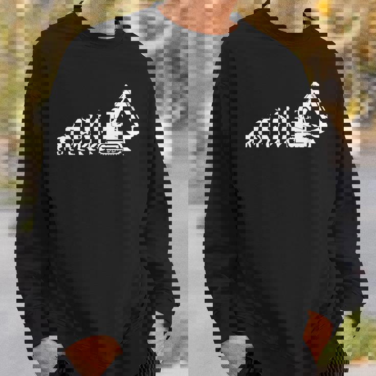 ショベルドライバー進化重機オペレーター スウェットシャツ 彼への贈り物