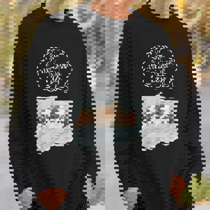 シーズー 犬 ナイトガウン パジャマ スウェットシャツ 彼への贈り物