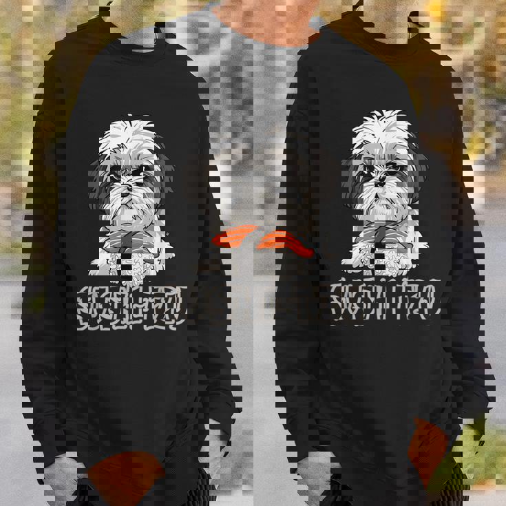 シーズー寿司 すしーず 犬 おもしろい しーず 寿司好き犬 スウェットシャツ 彼への贈り物