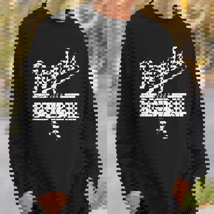 ジャクソン・ロイヤルズベースボールホワイト スウェットシャツ 彼への贈り物