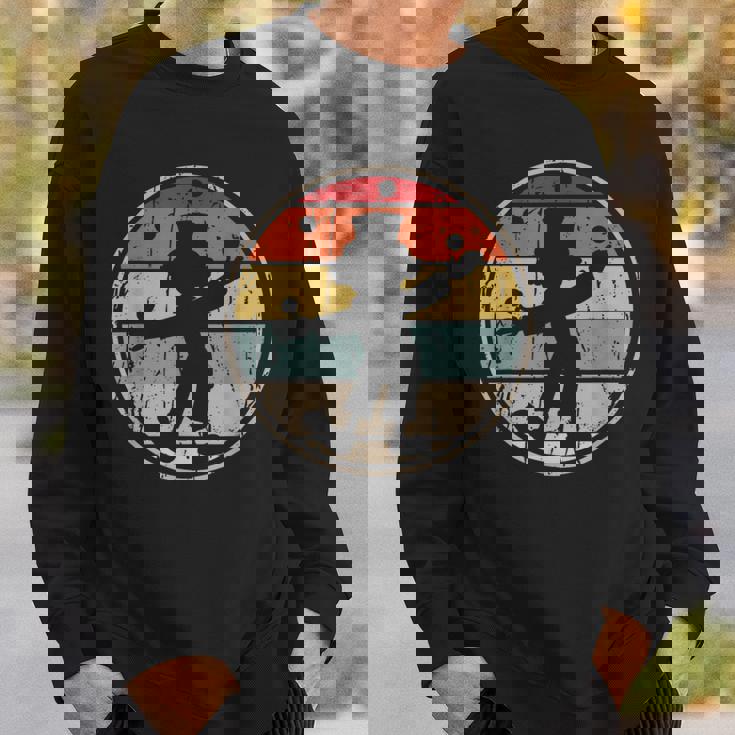 ジャグリングピエロ面白いサーカスジャグラー スウェットシャツ 彼への贈り物