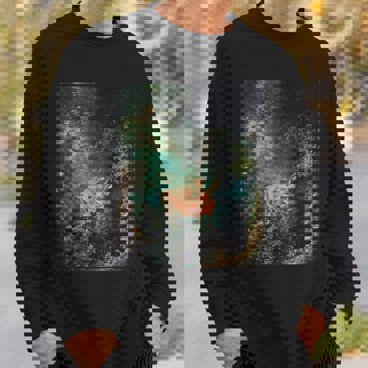 ジャンオノレ・フラゴナール作 スイングペインティング スウェットシャツ 彼への贈り物