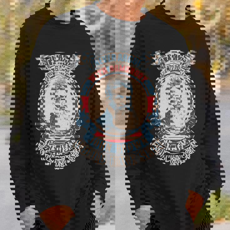 ジョン・ブラウンがヴィンテージを撃っただろう誰かと決して議論しないでください 長袖tシャツ スウェットシャツ 彼への贈り物