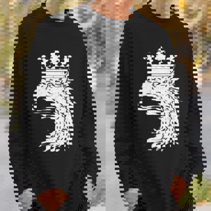 スカニアスウェーデン紋章フラッググリフィン 長袖tシャツ スウェットシャツ 彼への贈り物