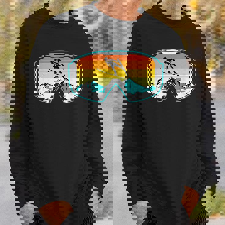 スキー 山 スキー ジャンプ スウェットシャツ 彼への贈り物