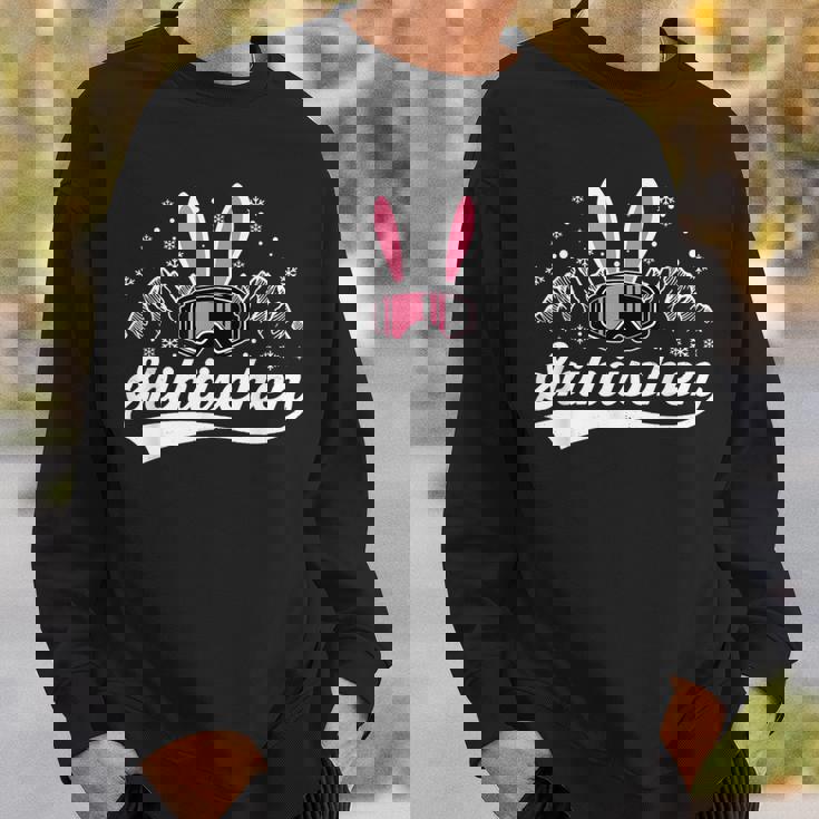 スキーポケット スキー ハザル スキー ゴーグル Apres スキー スキー ウサギ スウェットシャツ 彼への贈り物