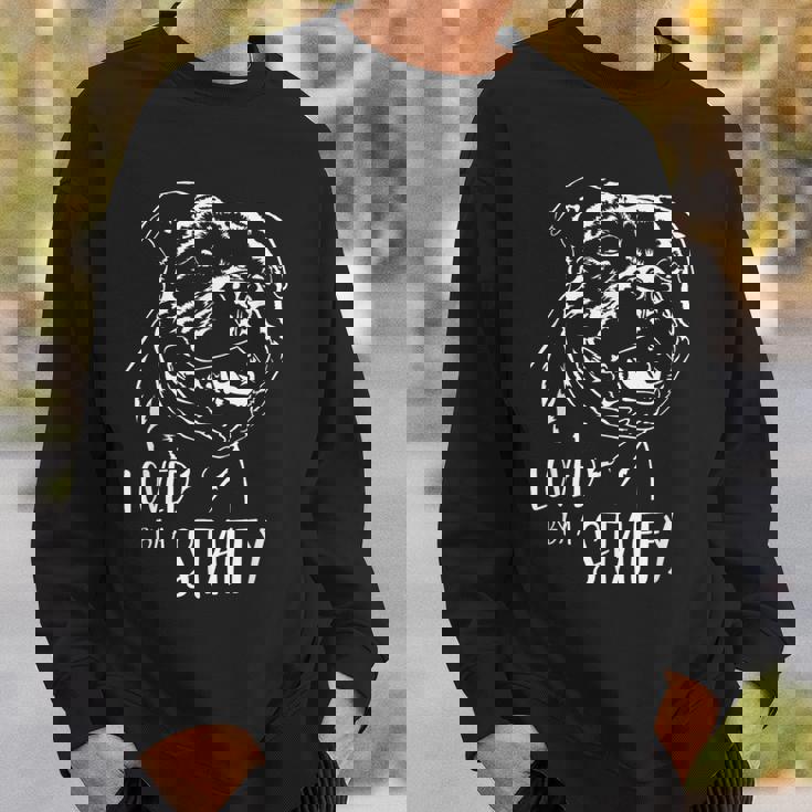 スタッフォードシャー・ブル・テリア 愛されるスタッフィー・ドッグのことわざ スウェットシャツ 彼への贈り物