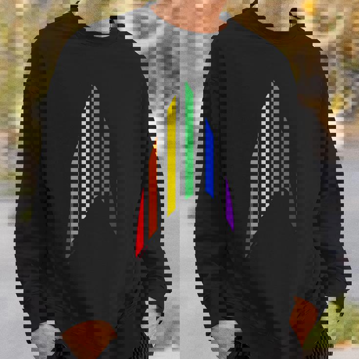 スタートレック オリジナルシリーズ プライドレインボーデルタ 長袖tシャツ スウェットシャツ 彼への贈り物