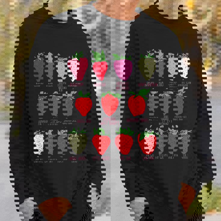 ストロベリーフルーツシャツ イチゴの種類 コテージコア スウェットシャツ 彼への贈り物