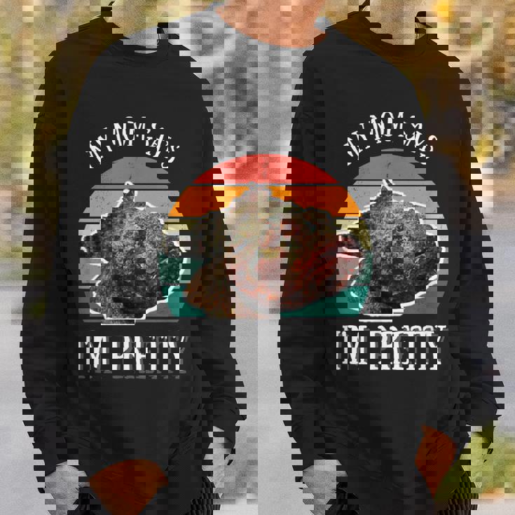 ストーンフィッシュ レトロ ミーム メンズ レディース キッズ スウェットシャツ 彼への贈り物