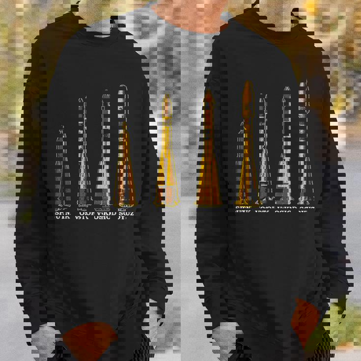 スプートニク ボストーク ヴォスホッド ソユズ ロケット ソ連 宇宙飛行機 スウェットシャツ 彼への贈り物