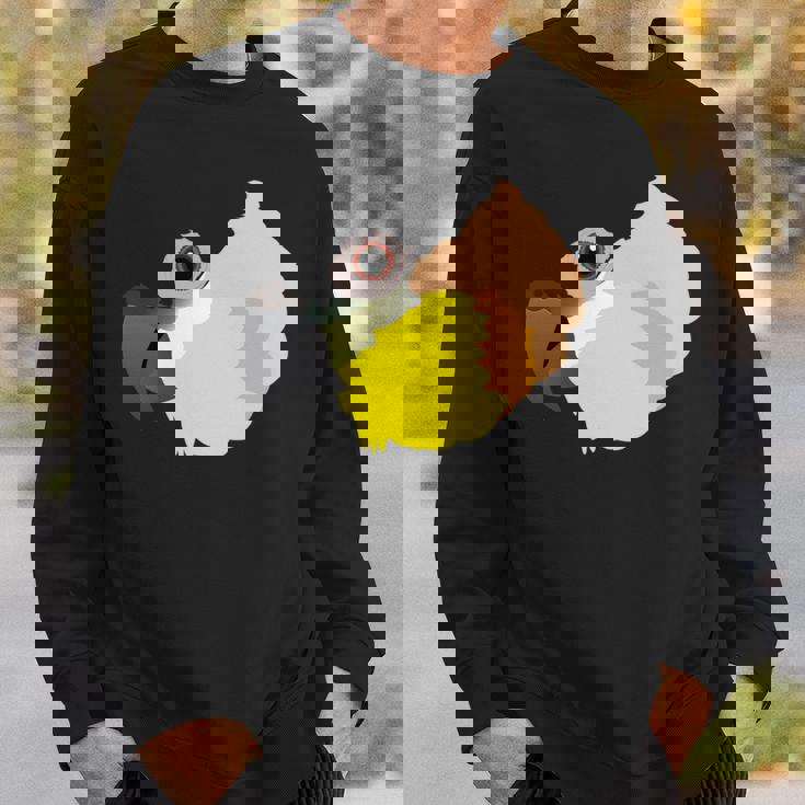 ズグロシロハラインコ 長袖tシャツ スウェットシャツ 彼への贈り物