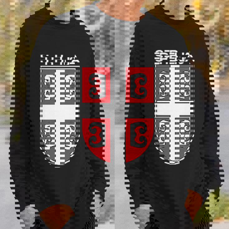 セルビアクロスシールドセルビアアーム。 スウェットシャツ 彼への贈り物