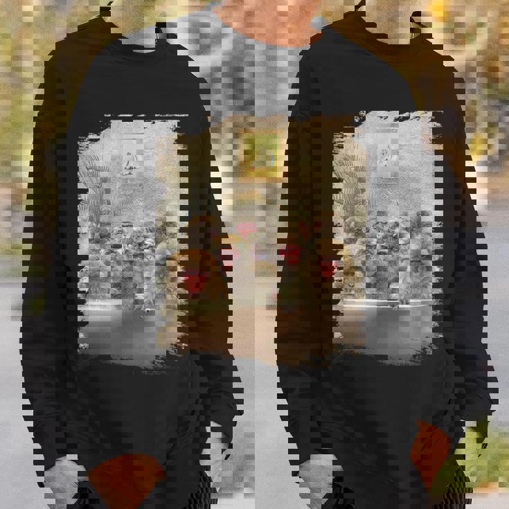 セルフケア お風呂 猿 お風呂 スウェットシャツ 彼への贈り物