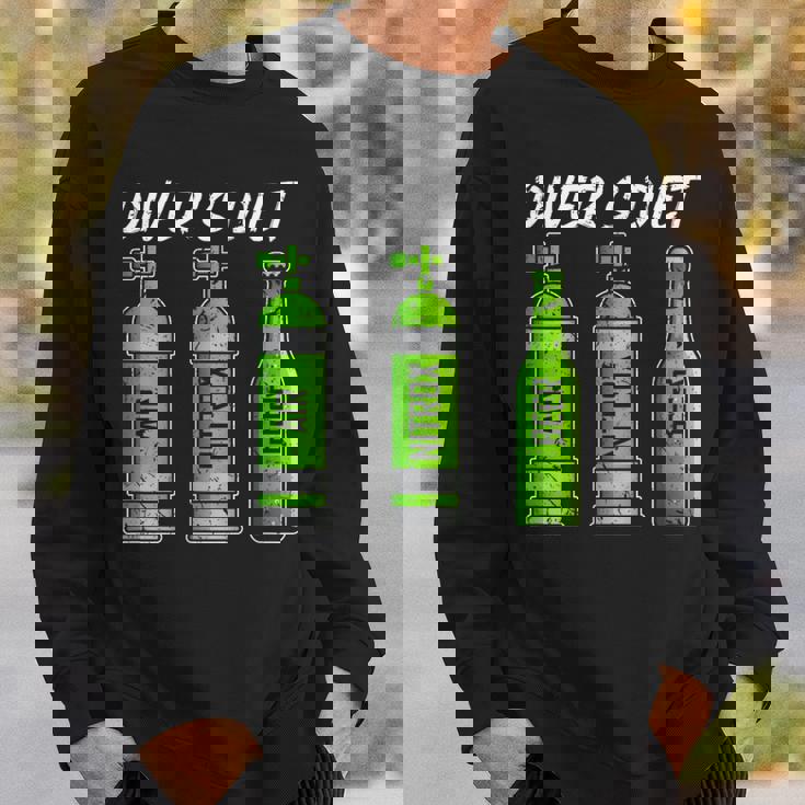 ダイバー ダイエット ビール おもしろ スキューバダイビング スウェットシャツ 彼への贈り物