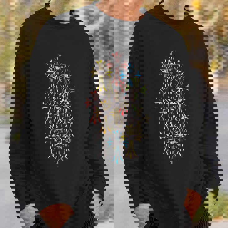 ダイヤクロス マルチカラー スウェットシャツ 彼への贈り物